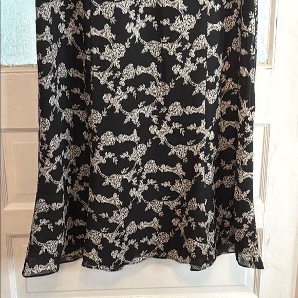 Danny & Nicole Women’s Black Sleeveless Floral Print Sheath Dress Size 16 - Picture 3 of 7